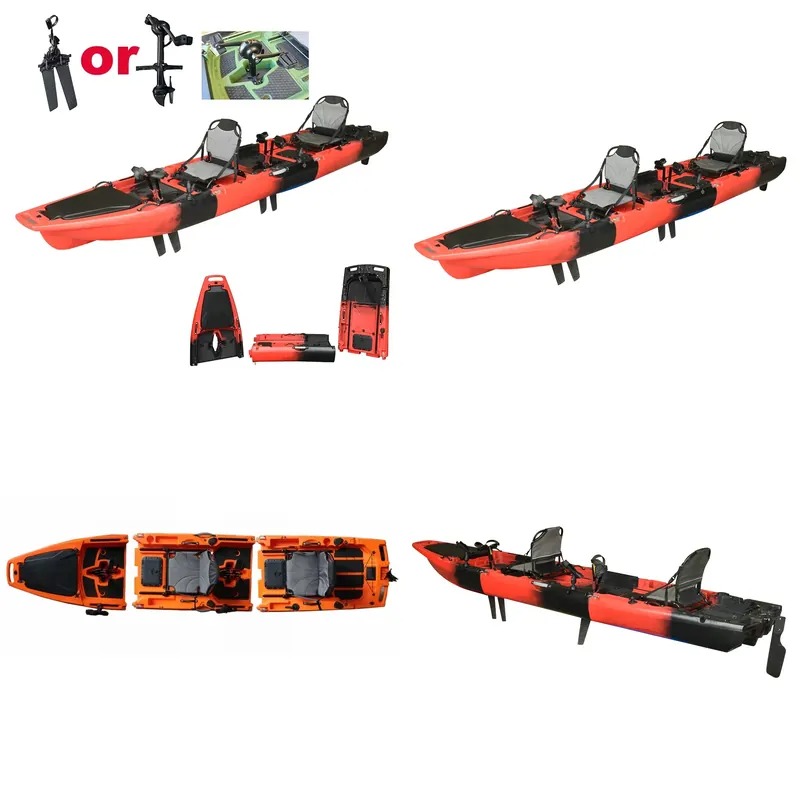 Hot Sale 14FT 2-Person Double  - Fishing Kayak Sit In ulasan dan harga