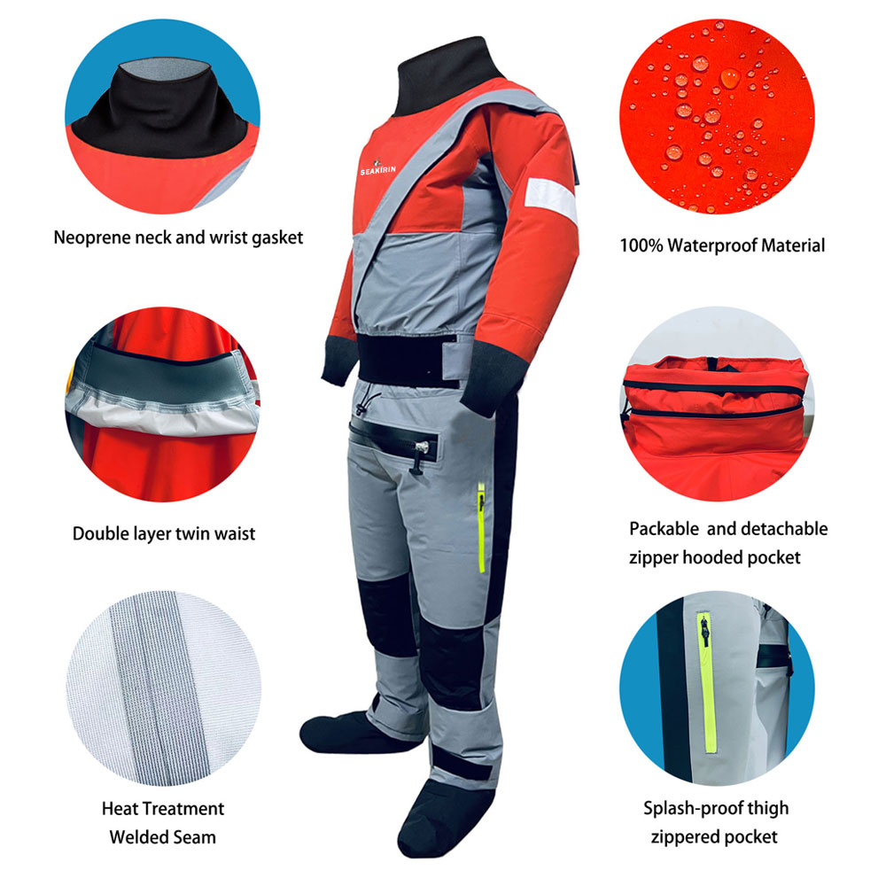 3-Ply Mens Semi-Dry Suit Breat - Fishing Kayak Paddle ulasan dan harga