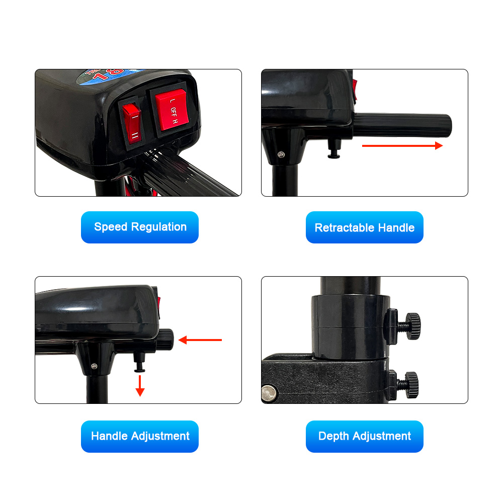 SAVAGE MARINE 12V 28LB Electri - Fishing Kayak Trolling Motor ulasan dan harga